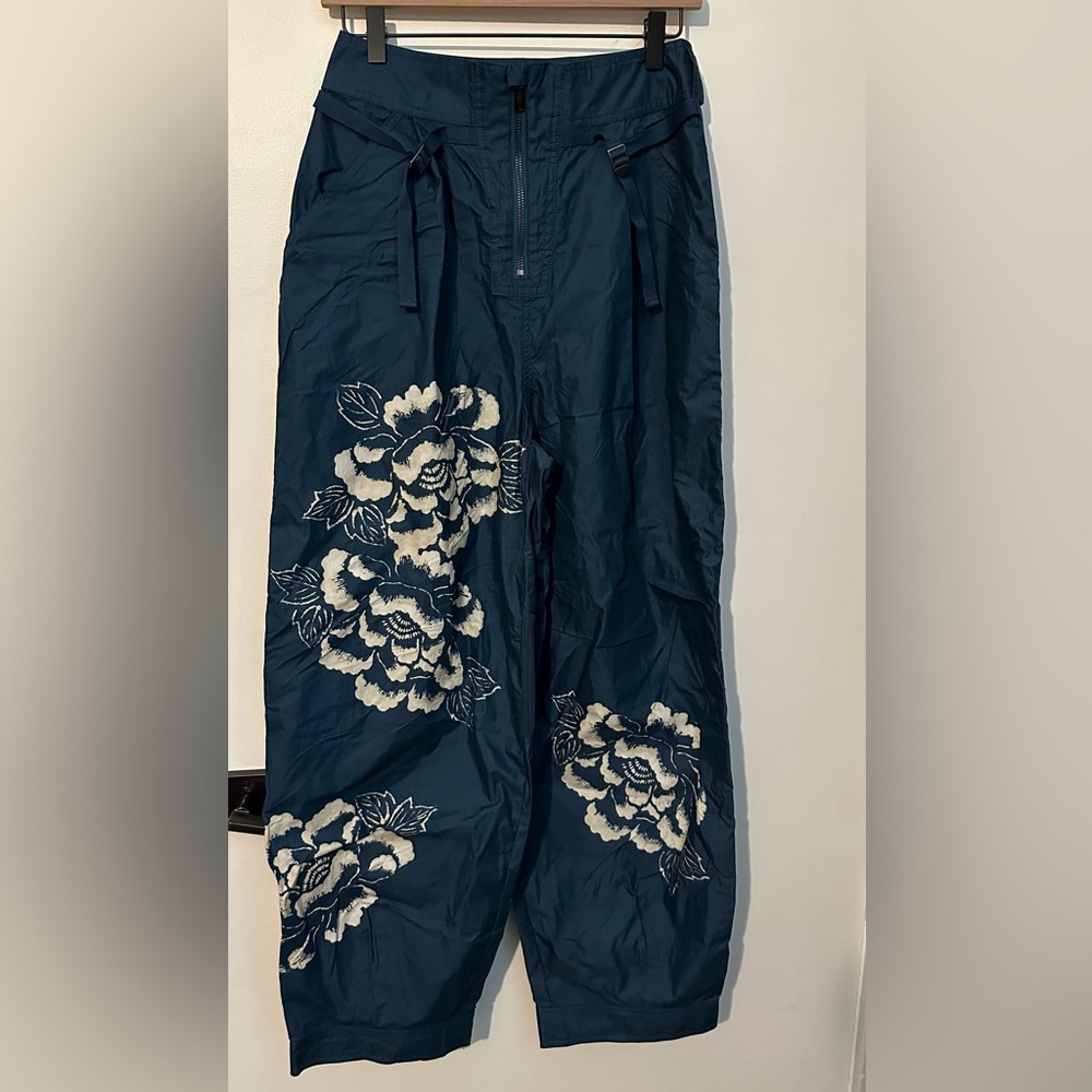 Free People Movement Pep Rally Printed Floral Pants Size S